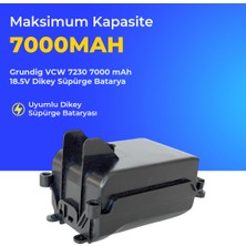 Ümit Maker Grundig Vcw 7230 7000 Mah 18.5V Dikey Süpürge Batarya