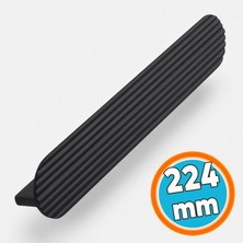 Nzb Metal Kulp 224 mm 22,4 cm Mat Siyah Mutfak Dolabı Kulbu Kulpu Mobilya Çekmece Dolap Kulpları