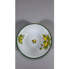 İnci Emaye 40 cm 8litre Emaye Leğen Çırpma ve Karıştırma Kabı, Hamur Leğeni,meyvelik, Çeyiz, Hediye, Büyük Kase