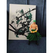 Figür Bende Roronoa Zoro Figür 12 cm (Sadece Figür) - Anime Koleksiyonluk El Boyaması