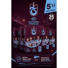 Mythos Cards Mythos Rise Trabzonspor Futbolcu Kartları 5'li Kutu Paketi | 25 Kart | Dijital Imzalı Kart Garantili