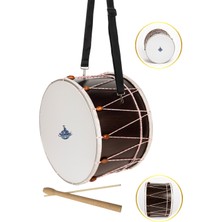 Yankı CD-45 Asma Davul Sahne ve Halk Oyunları Davulu 45 cm İpli Boncuklu Akort Özellikli (Tokmak ve Çubuk Hediyeli)