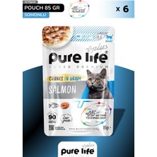Pure Life Plus Chunks In Gravy Adult Salmon 6lı