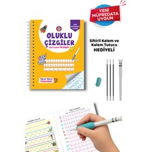 Çocuk Akademi Oluklu(Kabartmalı) Sihirli Uçan Kalemli Çizgiler Kitabı
