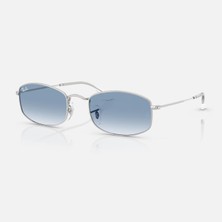 Ray-Ban Rayban 0RB3832 003/3F 52 Güneş Gözlük Gümüş Çerçeve ile UV 400 Filtreli Mavi Cam
