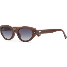 Blancia Milano Bc 1295 C4 Cat Eye Açık Kahve Kadın Güneş Gözlüğü