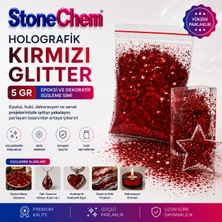 Stonechem Holografik Kırmızı Glitter 5 gr