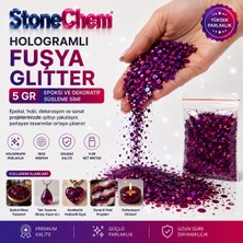 Stonechem Hologramlı Fuşya Glitter 5gr