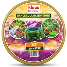 Klaus Technik Klaus Tech. 20 Metre Bahçe Sulama Hortumu Esnek Dayanıklı Pvc Su Hortumu