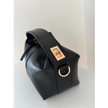 Laletto Bags Kadın Lilyum Model Kilit Detaylı El ve Ayarlanabilir Askılı Omuz Çantası