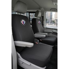 Antwax Volkswagen Transporter 4+1 - Siyah Penye Oto Koltuk Kılıfı - Alpına Baskılı
