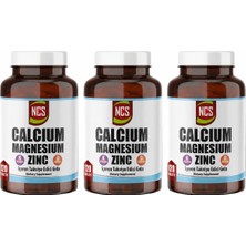 Ncs Kalsiyum Magnezyum Zinc Vitamin D & K 120 Tablet 3 Adet