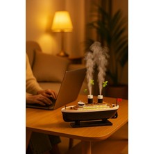 Meela Jellyfish Gemi Tasarimli Aroma Difuzor (Led Efektli)