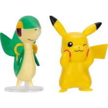 Pokemon Battle Figür 2'li Seti Pikachu Snivy