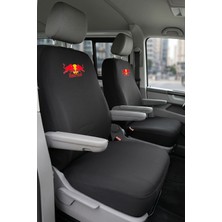 Antwax Volkswagen Transporter 4+1 - Siyah Penye Oto Koltuk Kılıfı - Red Bull Baskılı
