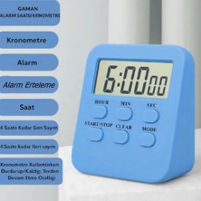 Gaman Alarmlı Dijital Öğrenci Sınav Kronometresi 24 Geri Sayım Cihazı Saat - Alarm 2 Kademeli Kronometre Mıknatıslı DOL288