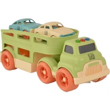 LC Oyuncak Let's Be Child Işıklı ve Sesli Taşıyıcı Tır 3 Parça Yeşil