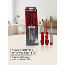 Attlas 3 Parça Kontrol Kalemi Tornavida Seti