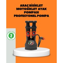 Ayaklı Bisiklet Pompası Basınç Göstergeli Çok Amaçlı - NEXORA9124-6035