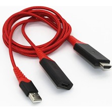 1080P HDMI 2 In1 Cast Telefondan Tv Wireless Dönüştürücü ADAPTÖR-(5775) - NEXORA9573-6752