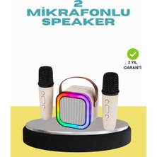 LED Işıklı Taşınabilir Karaoke Hoparlör – USB & Aux Girişli - NEXORA8945-5500