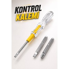 Test Cihazı Kontrol Kalemi Çift Başlıklı Şeffaf Elektrik Testi - NEXORA9309-2575