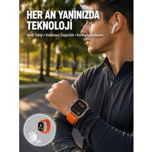 S8 Ultra Akıllı Saat ve Bluetooth Kablosuz Kulaklık 2’li Set Yeni Nesil - NEXORA6944-3146