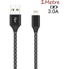 Iphone 14-13-12 11 3.0A Hızlı Halat USB Şarj Kablosu 1MM-(5775) - NEXORA2401-6633