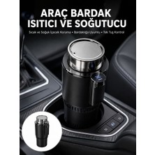 Isıtma Soğutma Özellikli Araç Bardaklığı Çakmak Girişli Akıllı Yeni Nesil - NEXORA9054-3