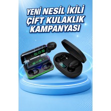 Ikili Bluetooth Kulaklık Dijital Göstergeli Uzun Pil Ömrü Yüksek Ses Kaliteli - NEXORA5902-32