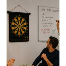 Aile ve Arkadaş Oyunları Için Manyetik Dart Tahtası 6 Ok Dahil - NEXORA8095-8647