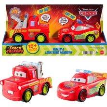 Disney Cars Disney Pixar Cars Track Talkers Şimşek Mcqueen ve Mater Sesli Araç Seti JMT56
