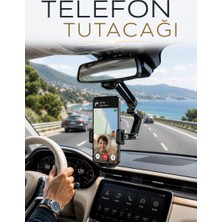 Katlanabilir Araç Telefon Tutucu Dikiz Aynasına Monte Telefon Standı - NEXORA9315-1958