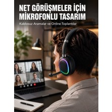 Kablosuz Bluetooth 5.0 Kulaklık Rgb Işıklı Tasarım - NEXORA8563-6382