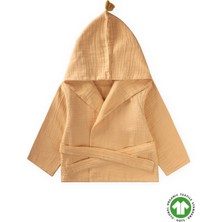 Cigit Çift Kat Organik Müslin Çocuk Bornoz 1-9 Yaş Sundres