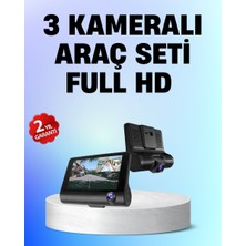 Full Hd 1080P 3 Kameralı Araç Dvr – Gece Görüşlü ve G-Sensörlü Güvenlik ? - NEXORA7429-8