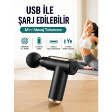 Deanb 4 Yedek Kafa 6 Kademe Elektrikli Kas Masajı Vurmalı Masaj Aleti Taşınabilir Güçlü Tüm Vücut