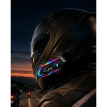 Bluetooth 5.3 Motosiklet Kask Intercom Kulaklık 1000 Metre Bağlantı - NEXORA6353-4516