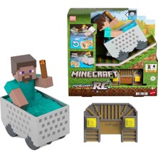 Minecraft Işıklı Uzaktan Kumandalı Minecart ve Steve Figürü JMT40