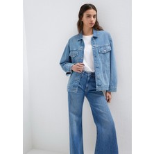 Eskişehir Mağazacılık M1110177-90545 Mavi Lunıa Mid Blue Denim Ceket