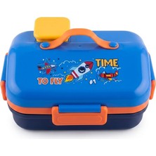 Alpa Store Fixpoint 800 ml Lunch Box Paslanmaz Çelik Beslenme Yemek Kabı Ev Modeli Kaşık Yemek Kutusu Sefer Tası Beslenme Örtüsü Hediyeli