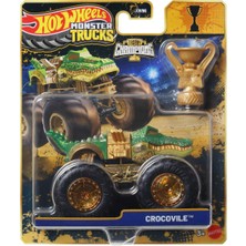 Hot Wheels Monster Trucks Arabalar Bigfoot Trophy Şampiyonları Crocovile JMV69