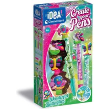 Clementoni Idea Kalem Tasarım Seti Wonderful Butterflies