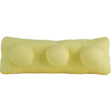Petrichor 2'li Blok Yastık Peluş Sarı