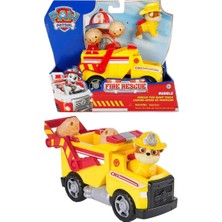 Paw Patrol Fire Rescue Figür ve Kurtarma Aracı Rubble