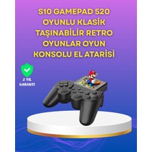 2.4 Inç Ekranlı 500 Oyunlu Taşınabilir Retro Oyun Konsolu Şarjlı El Tipi Mini - NEXORA3963-4