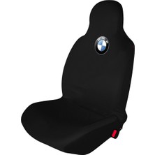 Antwax Siyah Penye Oto Ön ve Arka Koltuk Kılıfı - Bmw Marka Logo Baskılı