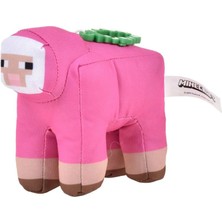 Minecraft Klipsli Peluş Figür Pembe Koyun