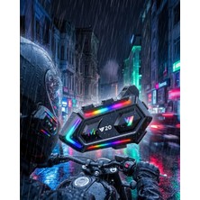 Bluetooth 5.3 Motosiklet Kask Intercom Kulaklık 1000 Metre Ipx6 Su Geçirmez - NEXORA2662-1056