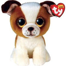 Ty Beanie Boos Kahverengi Beyaz Köpek Hugo 15 cm